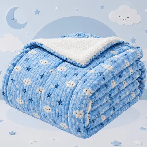 Manta Sherpa Estampada