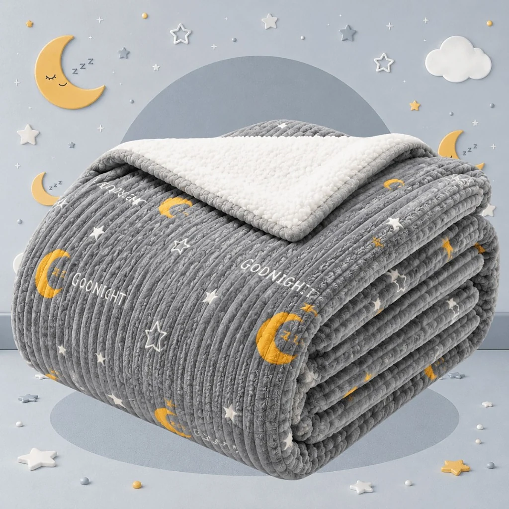 Manta Sherpa Estampada