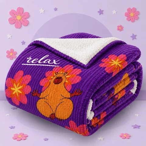 Manta Sherpa Estampada